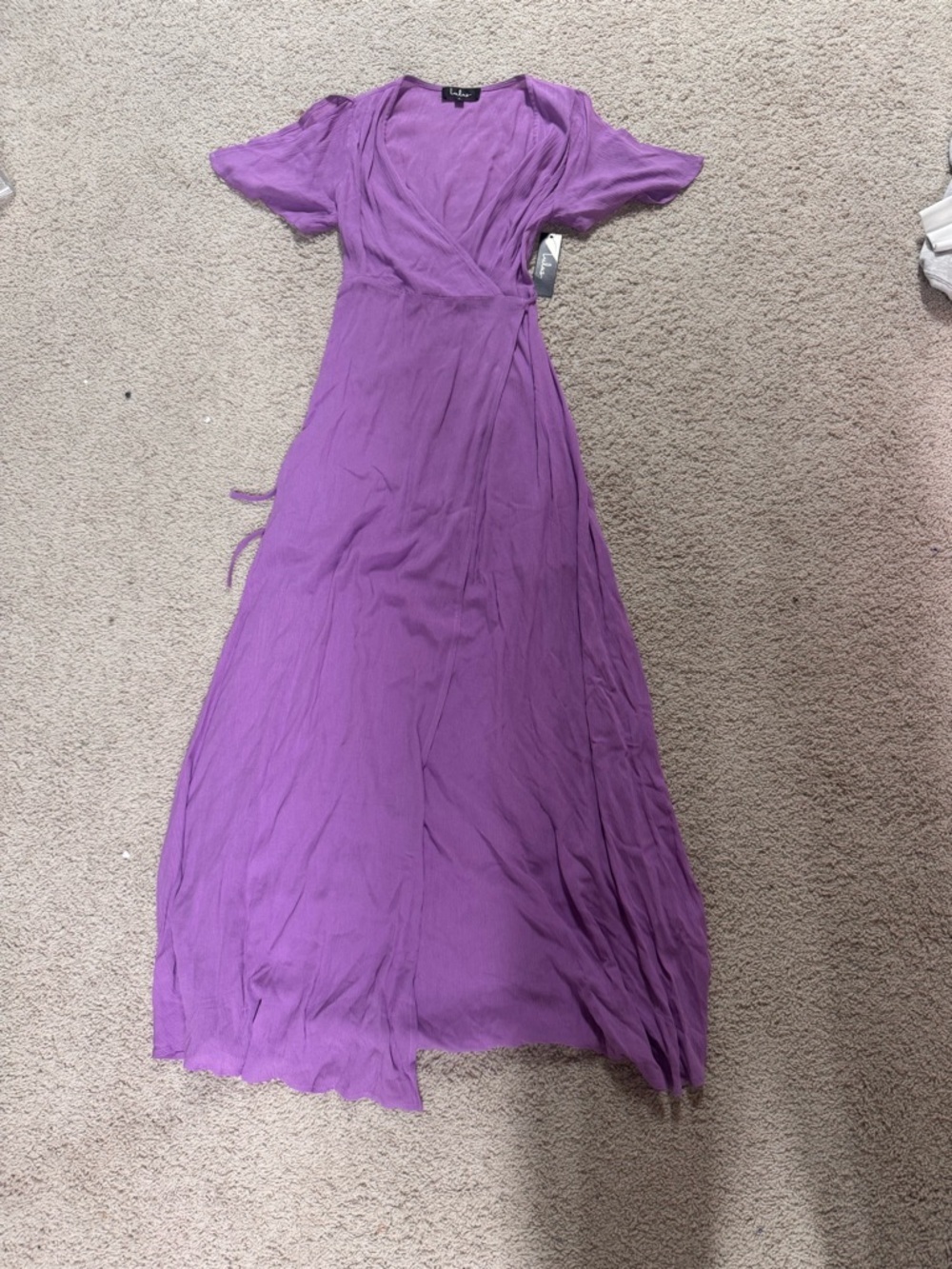 Lightweight Purple Wrap Maxi Dress by Lulus